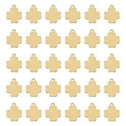 Античная Бронза Латунь прелести, штамповка пустой метки, долговечный, крестик, античная бронза, 12x10x0.5 мм, отверстия: 1.2 мм, 30 шт / коробка