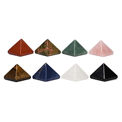 Смешанные камни Натуральный смешанный драгоценный камень оргонит пирамида дисплей украшения, фигурка для украшения дома, энергетический камень рейки для исцеления, 52x51.5x40 мм