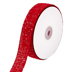 (123L) Белый крем непрозрачный блеск Полиэфирная лента, для аксессуаров для одежды, огнеупорный кирпич, 1 дюйм (25 мм), около 10.00 ярдов (9.14 м) / рулон