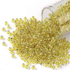 (2151S) Silver Lined Champagne TOHO 8/0 Round Beads, Japanese Seed Beads, (2151S) Silver Lined Champagne, 3mm, Hole: 1mm, about 222pcs/bottle, 10g/bottle