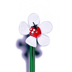 White Glass Simulation Artificial Flower, Artificial Flower for Indoor & Outdoor Decoration, White, 200mm