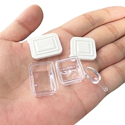 Прозрачный Набор пластиковых мини-моделей для ланч-бокса и ложки, аксессуары для кукольного домика с микро-ландшафтом, притворяясь опорными украшениями, прозрачные, 25x20x12 мм