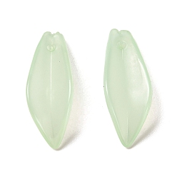 Нектар Полупрозрачные акриловые подвески, лепесток, нектар, 21x8.5x4.5 мм, отверстие : 1.2 мм