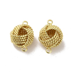 Настоящее золото 18K Подвески из латуни с покрытием для стойки, узлы связи, долговечный, без свинца и без кадмия, реальный 18 k позолоченный, 18x12x9.5 мм, отверстие : 1.8 мм
