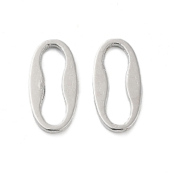 Platinum Alloy Links Rings, Oval,  Cadmium Free & Lead Free, Platinum, 12x6x1mm, Inner Diameter: 10x3mm