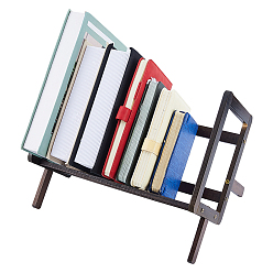 Coconut Brown Wood Desktop Bookshelf, Book Holder, Coconut Brown, 330x210x145mm