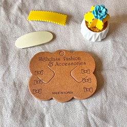 Перу 100карточки для показа бумажных заколок для волос, заколки для волос украшения аксессуары для волос, прямоугольные, бантом, 14x10 см