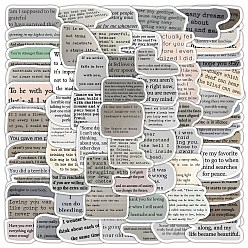 Слово 100Наклейка из ПВХ, самослипание, для чемодана, скейтборде, холодильник, шлем, оболочка мобильного телефона, слово, 20~80 мм