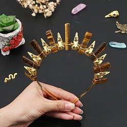 Тигровый глаз Натуральные резинки для волос с тигровым глазом, аксессуары для волос для женщин и девочек, 185x155x15 мм