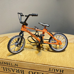 Оранжевый Пластиковый брелок, велосипед, оранжевые, кулон: 7.5x10 см