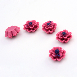 Светло-Вишневый Кабошоны из смолы, цветок, камелия, 11~12x7 мм