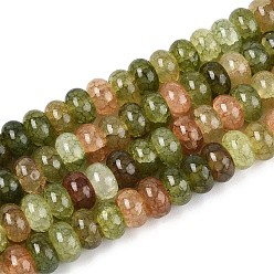 Цвет Оливы Стеклянные бусины, имитация унакита, рондель, окрашенные, оливковый, 8~8.5x4.5~5 мм, отверстие : 1~1.2 мм, около 155~159 шт / нитка, 30.12~31.30 дюйм (76.5~79.5 см)