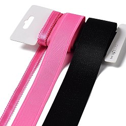 (52) Непрозрачная лаванда 9 ярдов 3 стилей полиэфирной ленты, для поделок своими руками, бантики для волос и украшение подарка, розовая цветовая палитра, разноцветные, 3/8~1-5/8 дюйм(10~40мм) около 3 ярдов/стиль