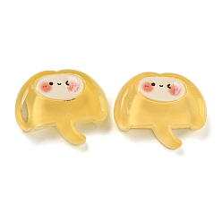 Jellyfish Кабошоны из непрозрачной смолы с тематикой ледяного океана, морские животные кабошоны, медуза, 19.5x23x7 мм