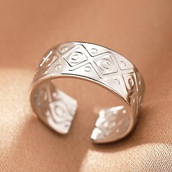 Rhombus 304 из нержавеющей стали манжеты кольца, цвет нержавеющей стали, ромб, внутренний диаметр: 15~20 мм