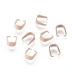 Розовое Золото 201 из нержавеющей стали оснастки на поруки, розовое золото , 8x7.5x4 мм