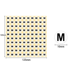Светло-желтый Самоклеящиеся наклейки из ПВХ (размер M), этикетки размера одежды, светло-желтый, 125x120 мм, наклейка: 10 мм, 100шт / лист