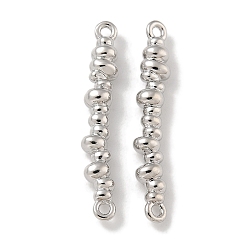 Платина Подвески-соединители из латунной стружки, платина, 22.5x4x3 мм, отверстие : 1 мм