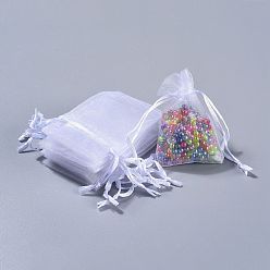 Белый Сумочки из органзы , мешочки из органзы для попурри, белые, 7x5 см