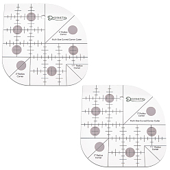 Прозрачный 2 шт. прозрачные акриловые линейки для выравнивания футболок, линейка, для нанесения виниловых и сублимационных рисунков на рубашки, прозрачные, 155x155x2 мм