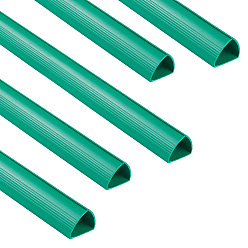 Зеленый Пластиковая вставка в папку, стержень для папки, треугольные, зелёные, 305x24x20 мм