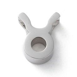 Телец Созвездие 304 подвески из нержавеющей стали, Телец, 9x7.5x3 мм, отверстие : 2 мм