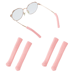 Pink Полиэстеровые заушники для очков, розовые, 57~60x9~10x4 мм