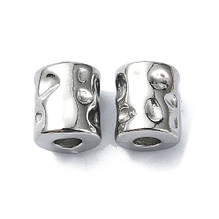 Нержавеющая Сталь Цвет Не тускнеет 304 бусины из нержавеющей стали, колонка, цвет нержавеющей стали, 9x8 мм, отверстие : 3 мм