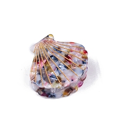 Разноцветный Заколки для волос в форме когтей из ацетата целлюлозы, аксессуары для волос для женщин и девочек, оболочка, красочный, 52x43 мм