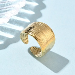 Настоящее золото 18K 304 из нержавеющей стали манжеты кольца, ионное покрытие (ip), реальный 18 k позолоченный, 14 мм