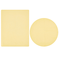 Светло-хаки 2 листы 2 стили гончарный круг коврик ткань, вспомогательный инструмент для глиняной скульптуры из впитывающего полотенца из ПВА, аксессуары для гончарных машин, прямоугольник и плоский круглый, светлый хаки, 320~428x318~320x0.1~0.5 мм, 1 лист / стиль