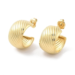 Настоящее золото 14K Ионное покрытие (ip) 304 круглые серьги из нержавеющей стали, серьги-кольца, реальный 14 k позолоченный, 19x12 мм