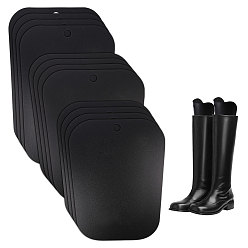 Черный 12шт 3 стили pp пластиковые сапоги поддержка, колодка, розничный магазин обувной витрины формирует вставки, чёрные, 320~400x260~280x0.5 мм, отверстие : 20 мм, 4 шт / стиль