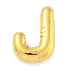 Letter J Ионное покрытие (ip) 304 подвески из нержавеющей стали, шарм-буква, золотые, буква J, 19.5x13x5 мм, отверстие : 1.5 мм