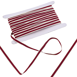 Красный 25 полиэфирная лента в ярдах, разноцветная жаккардовая лента, красные, 3/8 дюйм (10.5 мм), 25 ярдов / комплект