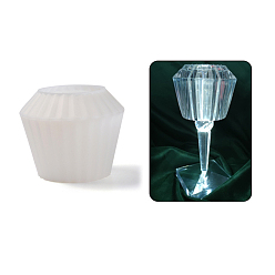 Белый Силиконовые формы для настольной лампы своими руками, абажур, светлая форма из смолы для искусства из УФ-смолы, изготовление эпоксидной смолы, домашние украшения рабочего стола, белые, 131x107 мм, внутренний диаметр: 78 мм