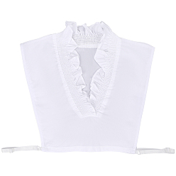 Белый Съемная хлопковая женская рубашка с накладным воротником, отделка горловины своими руками аксессуары для одежды, белые, 355x365x2 мм