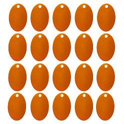 Gold Pet Aluminium Pendants, Stamping Blank Tag, Oval, Gold, 38x25x1mm, Hole: 3.5mm