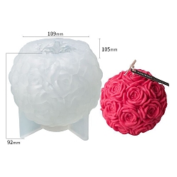 Цветок Силиконовые формы для свечей своими руками, для изготовления свечей, цветок, 10.9x10.5x9.2 см