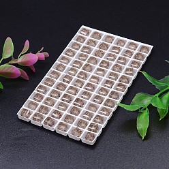 PapayaWhip Faceted Cube Imitation Austrian Crystal Bead Strands, Grade AAA, PapayaWhip, 6x6mm, Hole: 0.7~0.9mm, about 68pcs/strand, 15.7 inch