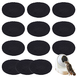 Плоский Круглый Фильтрующая прокладка из полиэфирного активированного угля, плоско-круглые, 150x150x10 мм, 12 шт / комплект