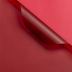 (123L) Белый крем непрозрачный блеск Сплошная цветная пластиковая бумага для оберточной бумаги для цветов, водостойкая флористическая бумага для букетов, diy crafts, огнеупорный кирпич, 550~580x550~580x0.05 мм, 20 лист/мешок