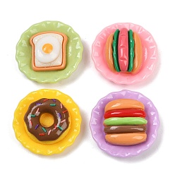 (52) Непрозрачная лаванда Непрозрачные кабошоны из смолы, имитация еды, разнообразные, разноцветные, 25x9~10.5 мм