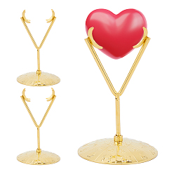Oro Soporte para bolas de cristal de aleación, dorado, 70x112 mm