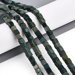 Другие Нефриты Нити бусин из натурального нефрита шушан, кубические, 4~4.5x4~4.5x4~4.5 мм, отверстие : 0.8~0.9 мм, около 85~88 шт / нитка, 14.76~15.35'' (37.5~39 см)