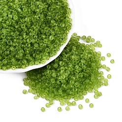 Зелено-Желтый 8/0 стакан бисер, матового цвета, круглые, зеленый желтый, 3 мм