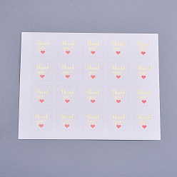 Белый Спасибо стикеры, уплотнительные наклейки на день благодарения, этикетки наклейки наклейки, для подарочной упаковки, квадратный, белые, 23x23 мм