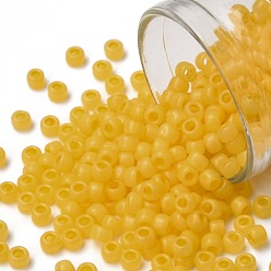 (148F) Ceylon Frost Peach Cobbler TOHO Round Seed Beads, Japanese Seed Beads, Frosted, (148F) Ceylon Frost Peach Cobbler, 8/0, 3mm, Hole: 1mm, about 222pcs/bottle, 10g/bottle