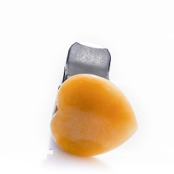 Топаз Нефрит Топаз нефритовое сердце зажимы для вентиляции автомобиля, симпатичная отделка салона автомобиля, 40 мм