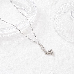 Собака 304 ожерелья с подвесками из нержавеющей стали для женщин и мужчин, цвет нержавеющей стали, не тускнеет, собака, 17.76 дюйм (45.1 см), Кулон : 22x20x5 мм